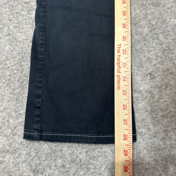 Guess Women's Bootcut Jeans Size 27 Black White Stitch Denim - Picture 4 of 9